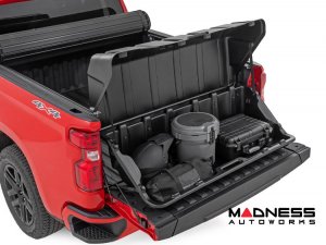 Cargo Carrier - Truck Bed Storage Box - Rough Country - With Lid - 56" Wide for Full Size Trucks